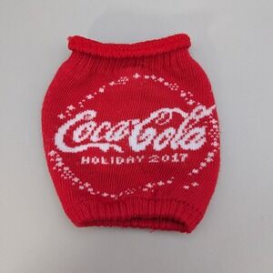 Coca Cola Can Bottle Knitted Koozie Holiday Christmas Sweater 2017‎